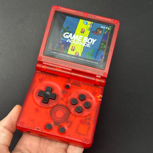 Anbernic RG34 SP with 5000 Games | Dark Red