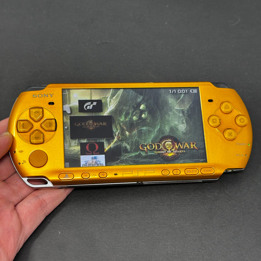 PSP 3000 (128GB) – 1050 Games | Bright Yellow