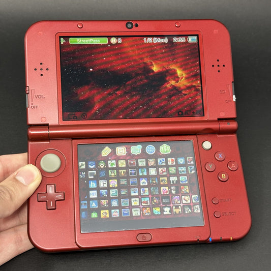 New 3DS Xl with 600+ Games | Metallic Red