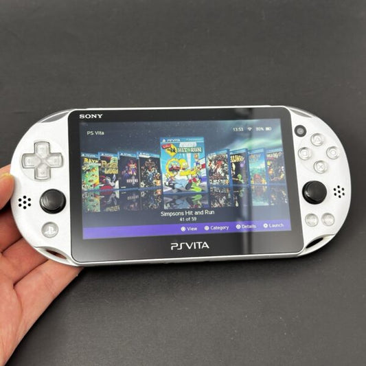 PS Vita Slim (128GB) – 580 Games | Ice Silver